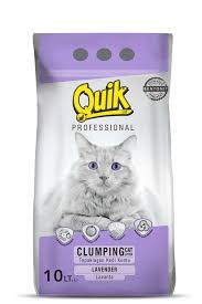 Quik Lavanta Kokulu Ince Taneli Kedi Kumu 10 Lt Kedi Kumlari Quik
