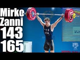 Mirko zanni wins in weightlifting, 67 kg category. Mirko Zanni 69kg 143kg Snatch 165kg Clean And Jerk 2018 European Championships Weightlifting