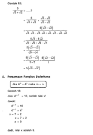 Maybe you would like to learn more about one of these? Contoh Soal Bentuk Akar Pembagian