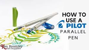 • premium inkjet paper from stationery store or bleedproof marker paper or fine tracing paper from art supply store • option: Pilot Parallel Pens How To Use Youtube