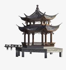 Chinese Pavilion Kiến Truc Bản Vẽ Phong Cảnh