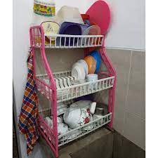 Seperti rak piring plastik, rak piring aluminium, rak piring stainless steel, rak piring kaca, rak piring gantung dan lain sebagainya. Rak Piring Meja Gantung Plastik Shopee Indonesia