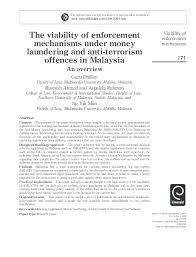 Is designed to evade the provisions of the bsa; Pdf The Viability Of Enforcement Mechanisms Under Money Laundering And Anti Terrorism Offences In Malaysia An Overview Guru Dhillon Academia Edu