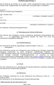 Wird an den arbeitgeber von dem beschäftigten während des erziehungsurlaubes der wunsch herangetragen, das arbeitsverhältnis nach der. Muster Eines Aufhebungsvertrages Pdf Free Download