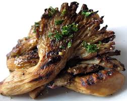 If you can't find it, use fettuccine. Grilled Oyster Mushrooms Recipe Christopher James Clark
