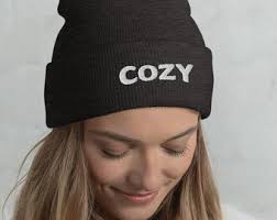 Cozy Embroidered Beanie, Let People Know You Are Warm and Cozy in This  Stylish Embroidered Cuffed Beanie