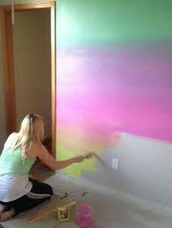 Rainbow Ombre Wall Rainbow Ombre Wall Unicorn Bedroom Rainbow Bedroom