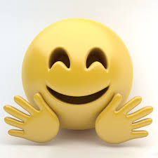 3d Emoji Hugging 3d Model Emoji Smiley Emoji Emoticon