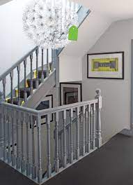 Bring some ambiance to a modern contemporary stairway using a nautical maritime theme with our stair rope handrail. Grey Painted Bannister And Ikea Light Painted Staircases Contemporary Staircase Painted Banister
