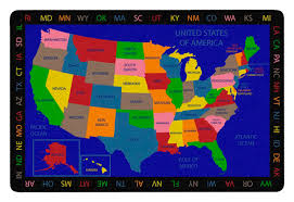 , byname america , country in north america , a federal republic of 50 states. Childcraft Geography United States Of America Carpet 6 X 9 Feet Rectangle