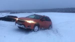 In the last chapter of our diy crosstrek camper build we installed a 2″ rough country lift. Subaru Xv In Snow Field Youtube