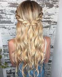 Braid Half Up Half Down Hairstyle Ideas Prom Hairstyles Half Up Half Down Hairstyles Hairstyle For Long Hair Long Hair Styles Long Hair Updo Easy Hairstyles