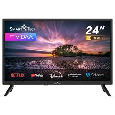 Smart Tech TV LED HD 24' (60 cm) 24HV10T1 Smart TV VIDAA - Molotov,  Netflix, Prime Video, Disney+, Youtube, Plex - 3xHDMI - 2xUSB - Mode Hotel  (24") : Amazon.fr: High-Tech