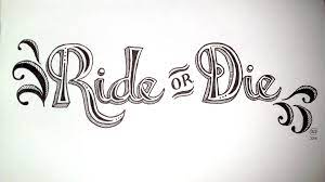 Start painting and unleash the inner artist within you. 100 Days Of Typography Day 15 Ride Or Die Typography Lettering Graphicdesign Words Coloring Book Ride Or Die Tattoo Phrase Tattoos