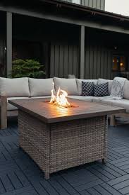 L 36 x w 36 x h 24.5. Lava Rock Outdoor Fire Table Backyard Seating Fire Pit