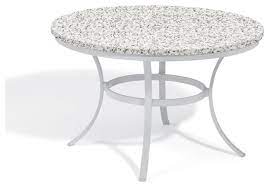 It's perfect & exactly what i've been looking for for years. Travira Round Dining Table Contemporary Outdoor Dining Tables By Oxford Garden Houzz