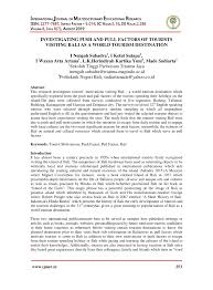 Pull factors are positive aspects that attract people to move to a place e.g good employment opportunites. Pdf Investigating Push And Pull Factors Of Tourists Visiting Bali As A World Tourism Destination