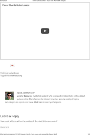download sample basic electric guitar chord chart for free