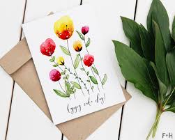 How do you make your cards? Free Printable Watercolor Birthday Cards Fox Hazel