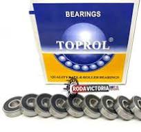 608-2RS Ball Bearing 8x22x7 Two Rubber Sealed Chrome Skateboard 608RS (10  QTY)