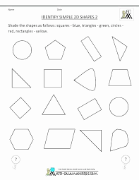 Geometric Shapes Worksheet 2nd Grade First Grade Shape Worksheets Trungcollection In 2020 Shapes Worksheets Wristband Template Solid Shapes