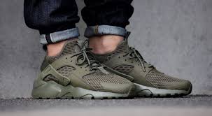 New Nike Air Huarache Run Ultra Br Breathe Mesh 833147 200 Medium Olive Green Nike Air Huarache Ultra Nike Air Huarache Air Huarache Ultra