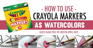 Guide it just long enough for the colors to start blending with each other. How To Use Crayola Markers As Watercolors Crayola Coloring Tutorial