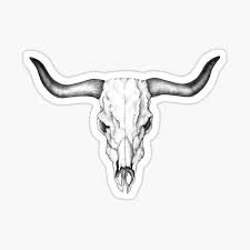 Check spelling or type a new query. Bull Skull Stickers Redbubble