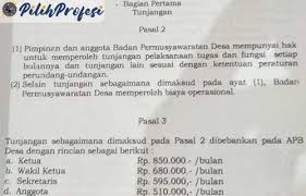 Desa adalah kesatuan masyarakat yang memiliki batas. Daftar Gaji Bpd Terbaru Terlengkap 2021 Pilihprofesi