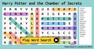 We did not find results for: Harry Potter And The Chamber Of Secrets Word Search