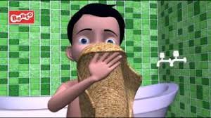 After The Bath I Try Try Try Nursery Rhyme