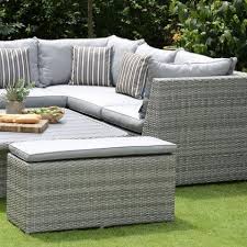 Kensington Casual Corner Bench Set Outdoor Furniture Sets Outdoor Furniture Woven Outdoor Furniture