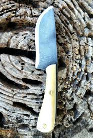 Bone Handled Damascus Neck Knife By Alex Campbell Of Laurel Fork Primitives Coutellerie