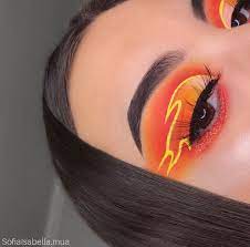 Creativeeyeshadowlooks Eyeshadow Feuer Fire Gelber Lidschatten Orange Und Yellow Maquillaje De Ojos Disney Arte De Maquillaje De Ojos Sombras De Ojos