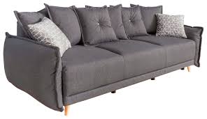 Sie eignen sich besonders für kleine räume mit schlaffunktion: Dreisitzer Sofa In Dunkelgrau Lazy Lukka Dunkelgrau Online Kaufen Momax