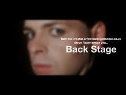 steve roper's "BackStage" book teaser by few