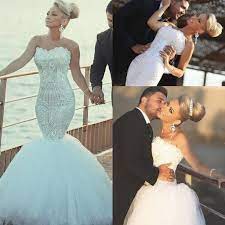 Sparkle Wedding Dresses Mermaid Style Detachable Train Over Skirts Bling Beaded Crystal Lace Bridal Gowns Vestido De Noiva Cheap White Dresses Formal Dresses Fr Tight Wedding Dress Sparkle Wedding Dress Wedding