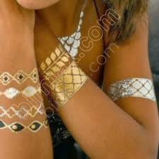 Metalik Tattoo Cikartma Altin Bebek Sekeri Tattoo Altin Cikartma