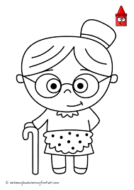Grandma Drawing Drawing Grandparents Funny Grandmother Grandparents Day Drawing Pictures For Colouring Colorful Pictures Pictures To Draw