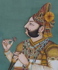 Limited Vintage Collection Royal Indian King Portrait By Kalacafe 227 00 Mughal Paintings King Painting Indian Art Paintings