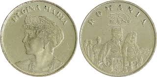 150 lei to euro according to the foreign exchange rate for today. Coin Romania 50 Bani Queen Mary 2019 Au