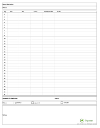 Arbeitszeiten, tätigkeiten und fehlzeiten ihrer mitarbeiter. Stundenzettel Vorlage Thyme