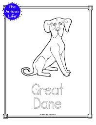 Check out our great dane coloring selection for the very best in unique or custom, handmade pieces from our shops. 35 Free Printable Dog Breed Coloring Pages For Kids The Artisan Life