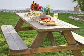This collapsible fence table is a great way of adding a table without sacrificing space. 25 Diy Picnic Tables Best Picnic Tables For Your Yard