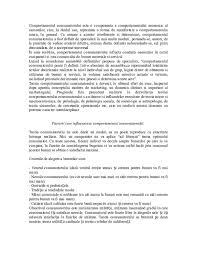 Factorii personali constituie variabile importante, care definesc comportamentul de cumpărare şi consum al individului, care dau explicaţia internă, profundă, a acestuia. Doc Comportamentul Consumatorului Este O Componenta A Comportamentului Economic Al Oamenilor Andreea Luca Academia Edu