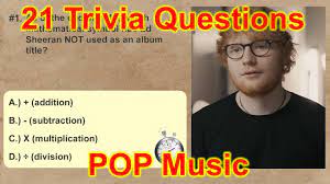 It's like the trivia that plays before the movie starts at the theater, but waaaaaaay longer. 21 Pop Music Quiz Trivia Questions Fun Quiz Questions Youtube