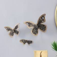 Nordic butterfly wall art canvas for living room decor golden butterfly wing canvas wall art picture abstract gold butterfly wall posters prints for bedroom home decor 20x28inchx2 no frame. Gold Butterfly Wall Decor Wayfair