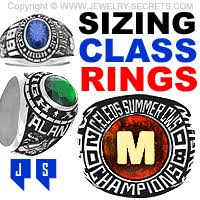 sizing class rings or college rings jewelry secrets