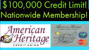 American heritage credit union credit card. Major Game Changer 100 000 Credit Card Limit American Heritage Credit Union Open Membership Youtube