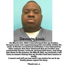 Devonte Louis was just unalived at HARDEE C.I